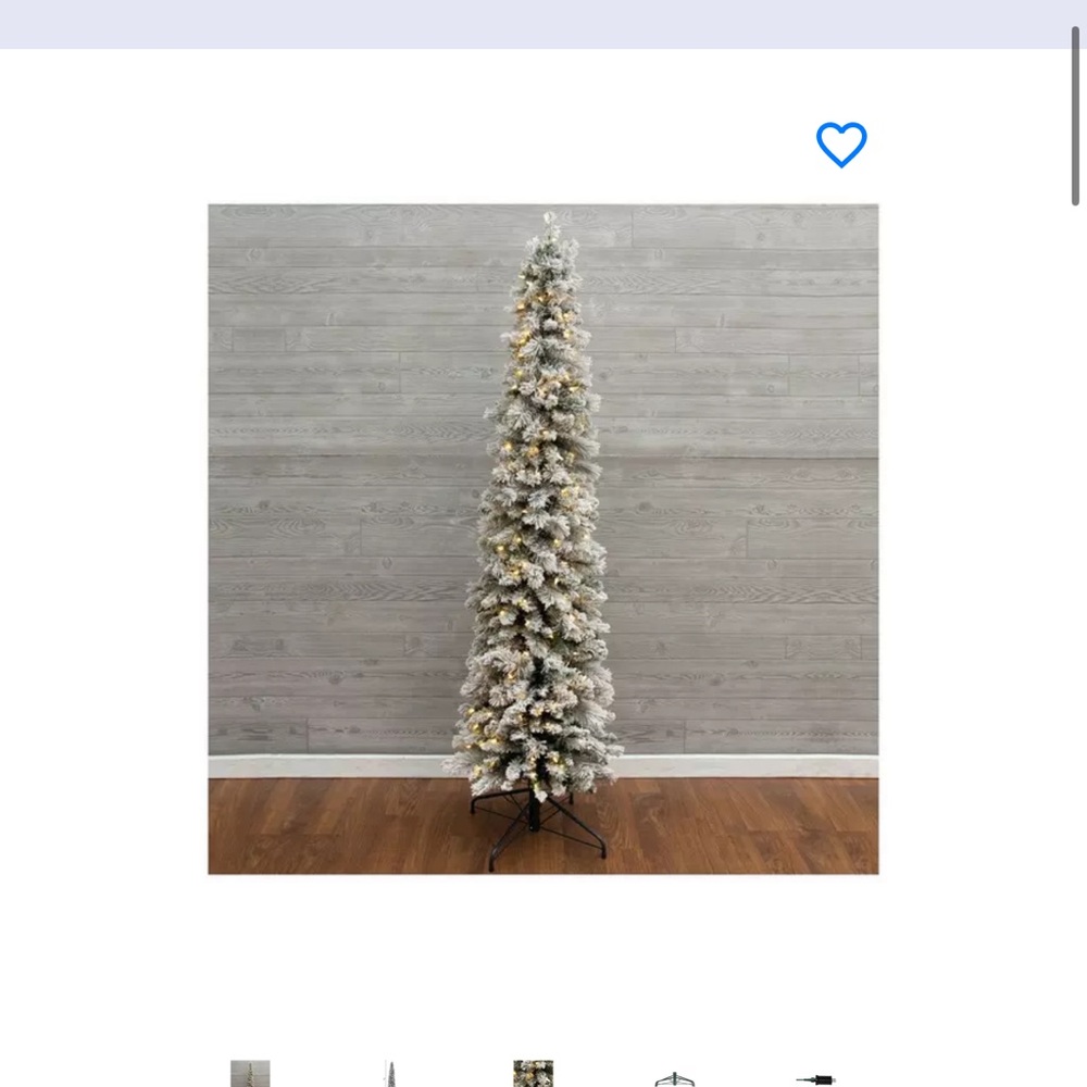 Hobby Lobby White Flocked Pre-Lit Christmas Tree